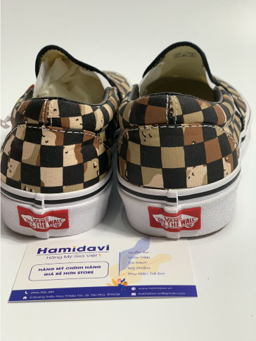 Vans Classic Slip On Checkerboard Camo Dessert - Hamidavi