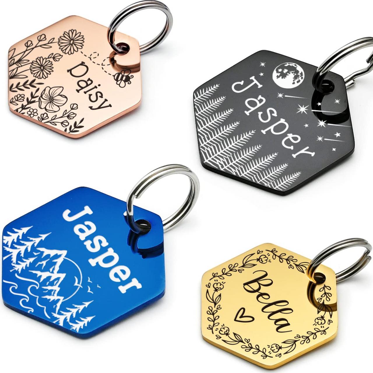 Pet Supplies : Custom Dog Tags, Funny Double Sided Deep Engraved Stainless  Steel Pet Id Tags For Dogs, Cat & Dog Collar Charm Microchips, Lightweight  Sturdy Cute Cat Id Tags, Personalized Dog