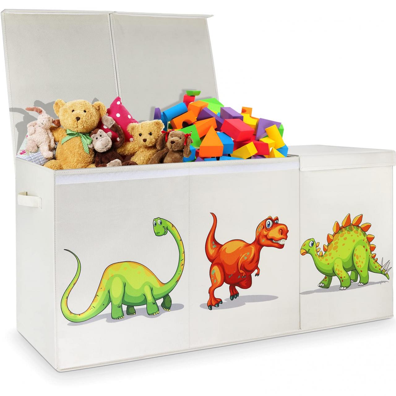 Amazon.Com: Toy Chest For Boys, Storage Bins For Toys, Toy Box For Boys,  Kids Toy Storage Bins, Sturdy & Foldable, Removable Divider, Large Storage  Containers For Playroom, Bedroom, Closet, Home, Dinosaur Pattern :