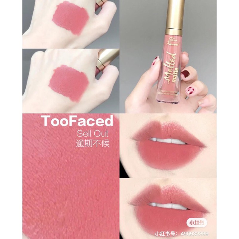 Son Too Faced Melted #Sell Out | Shopee Việt Nam