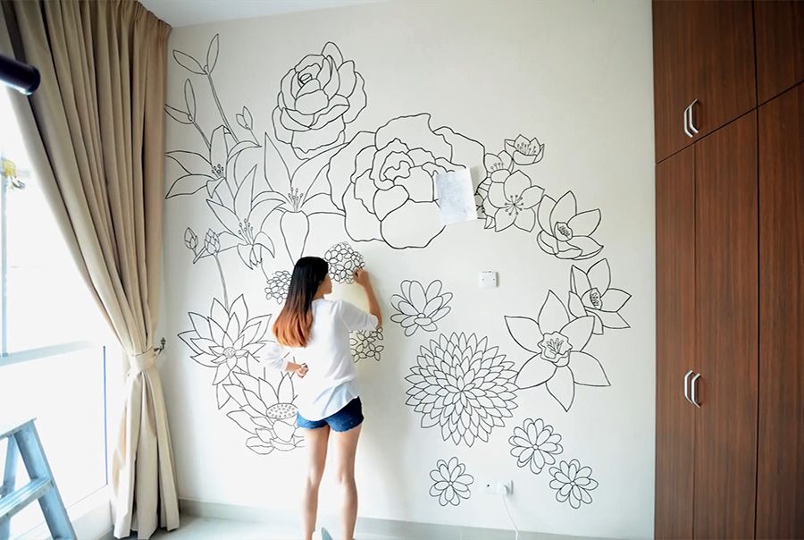 Vẽ Tranh Nghệ Thuật Lên Tường Nhà Tuyệt Đẹp Cùng Sharpie