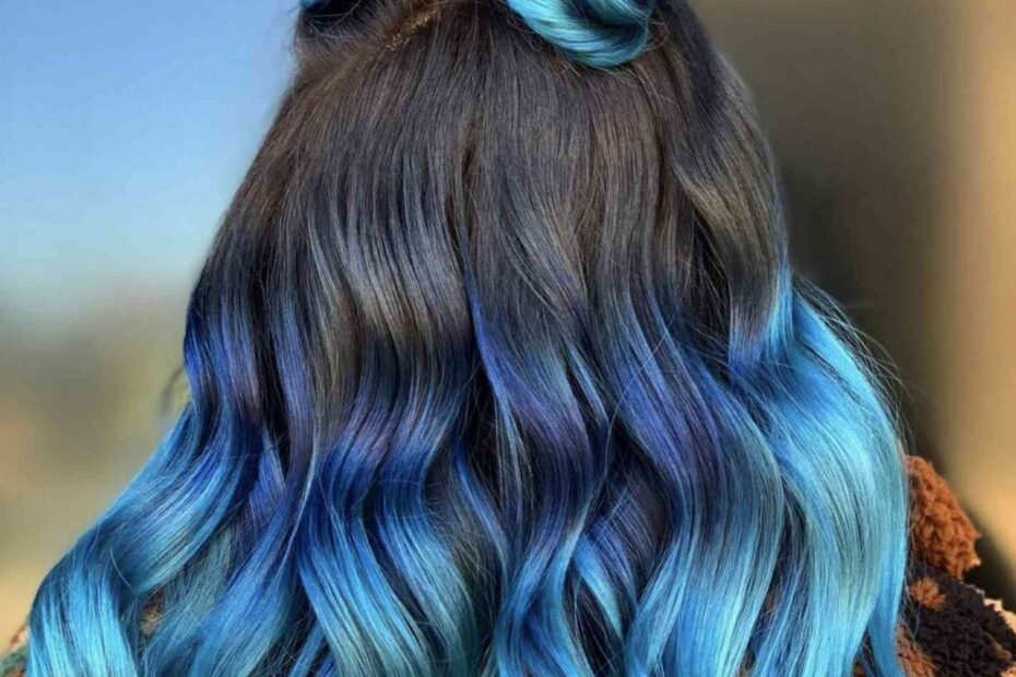 38 Blue Ombré Hair Color Ideas To Try