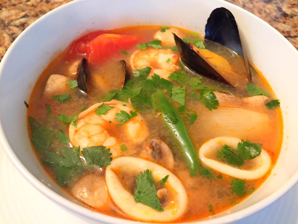 Thai Seafood Soup (Tom Yum Talay) - Let'S Cook Some Food