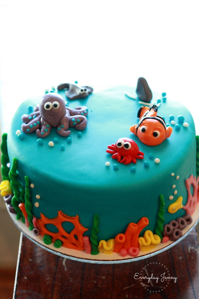 Under The Sea Cake/Living Planet Aquarium Party | Everyday Jenny