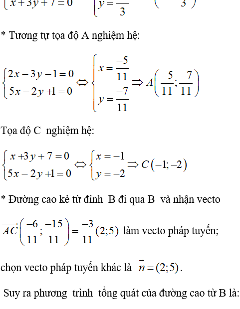 Bài 3 Trang 80 Sgk Hình Học 10 Nâng Cao | Sgk Toán 10 Nâng Cao