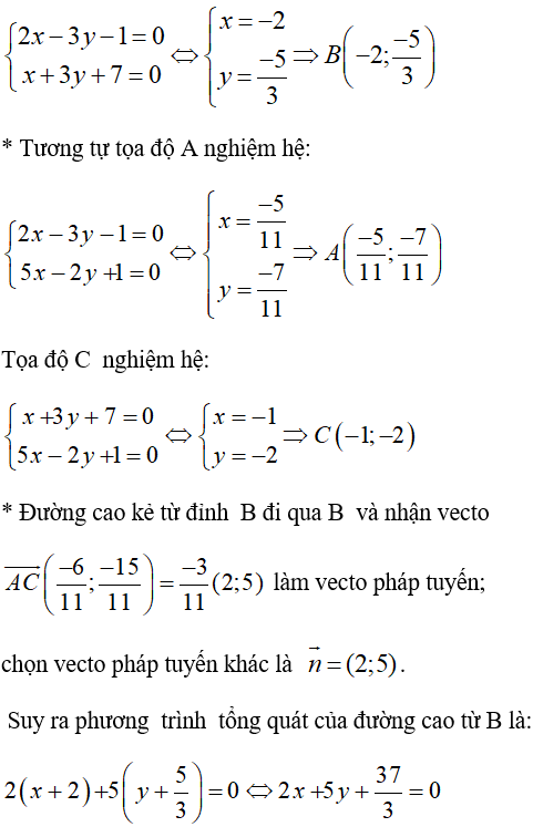 Bài 3 Trang 80 Sgk Hình Học 10 Nâng Cao | Sgk Toán 10 Nâng Cao