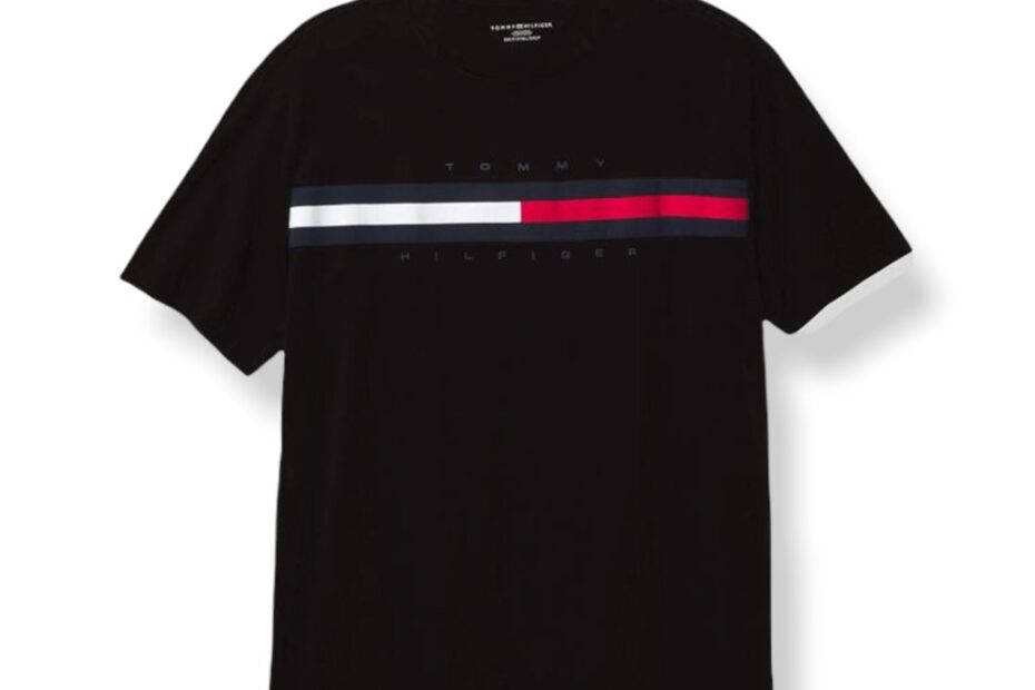 Tommy Hilfiger Essential Flag Logo T-Shirt Black - 7849807 035 | All About  Korea