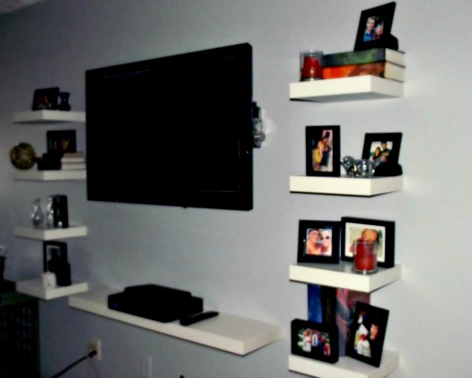 Floating Ikea Lack Shelves As An Entertainment Center | Floating Shelves  Entertainment Center, Floating Shelves, Entertainment Shelves