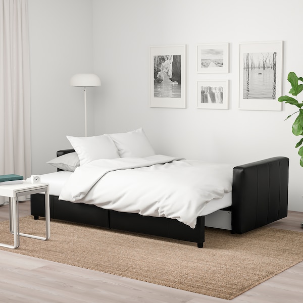 Friheten Sleeper Sofa, Bomstad Black - Ikea