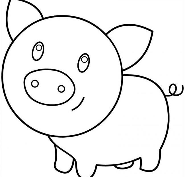 Tuyển Tập Tranh Tô Màu Con Lợn Đáng Yêu Cho Mẹ Dạy Bé Tập Tô Ở Nhà
