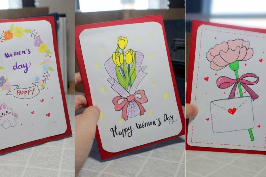 Cách Vẽ Trang Trí Thiệp 20/10 Tặng Mẹ Rất Đơn Giản Dễ Làm- Diy Mother'S Day  Greeting Cards - Youtube