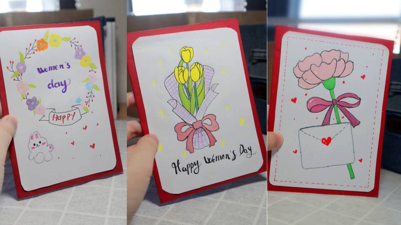 Cách Vẽ Trang Trí Thiệp 20/10 Tặng Mẹ Rất Đơn Giản Dễ Làm- Diy Mother'S Day  Greeting Cards - Youtube