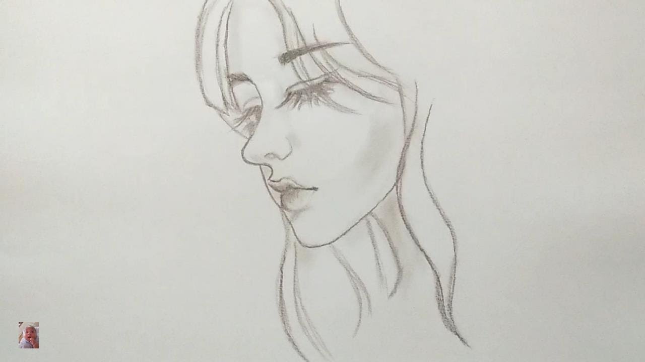 Vẽ Khuôn Mặt Cô Gái Dễ Thương Lại Dễ Vẽ Nữa Chứ ^^- Drawing A Cute Girl  Face Is Easy To Draw Too ^^. - Youtube