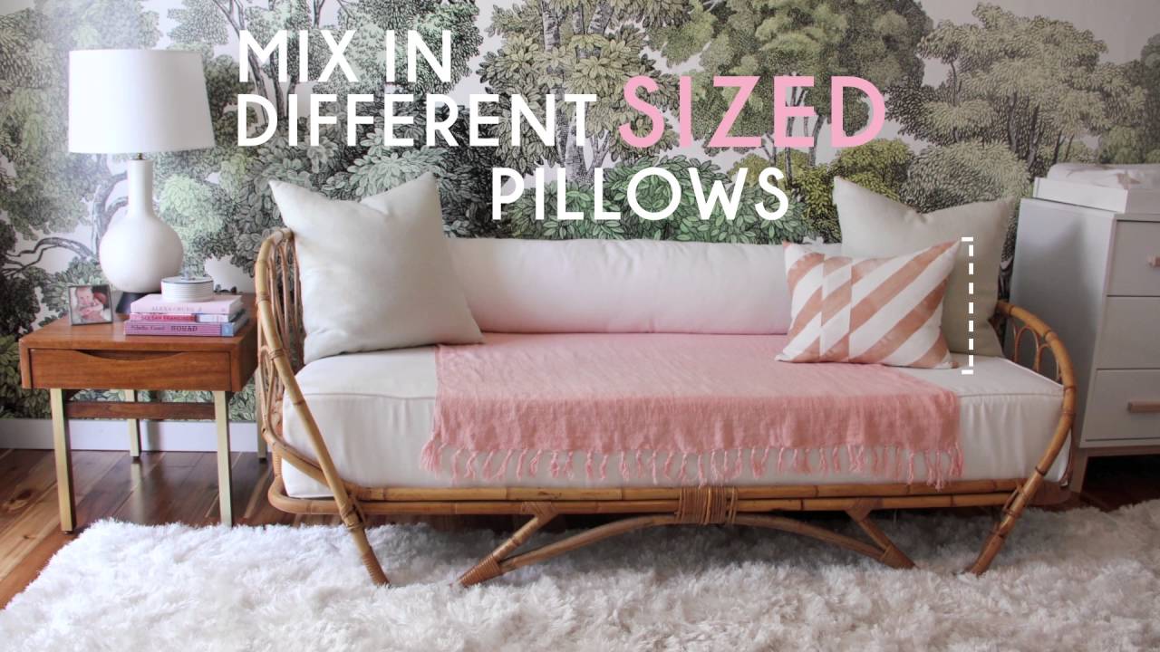 How To Style A Twin Bed Like A Sofa - Youtube