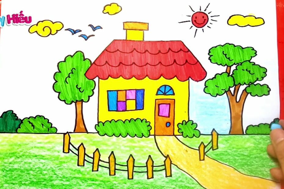 Draw Your Dream House - Simple House Painting - Youtube