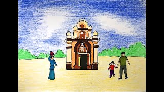 Hình Ảnh Di Tích Trong Sáng Tạo Mỹ Thuật - Vẽ Di Tích Tháp Chàm - Ninh  Thuận - Vẻ Đẹp Di Tích - Youtube