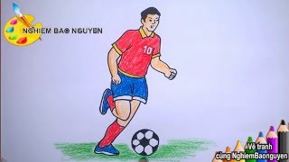 Vẽ Cầu Thủ Bóng Đá/How To Draw Football Player - Youtube