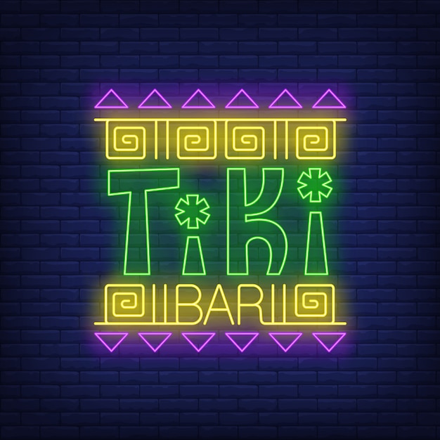 Tiki Bar Neon Sign: Ảnh Sáng Nổi Bật Cho Quán Bar của Bạn [Bấm Để Xem ...