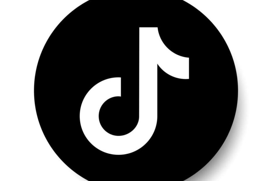 Tiktok Logo Black Mobile Social Media Icon 2557421 Vector Art At Vecteezy