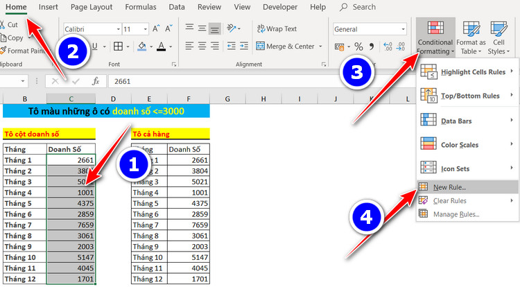 8 Cách Tô Màu Có Điều Kiện Thông Minh Trong Excel (Conditional Formatting)  5/2023