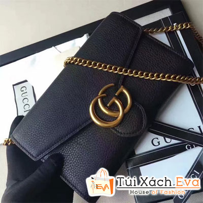 Túi Xách Gucci Signature Nguyên Bản Màu Đen Đẹp