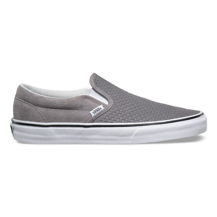 Vans Việt Nam - Vans Embossed Suede Slip-On Frost Gray Vn0A38F7U7F