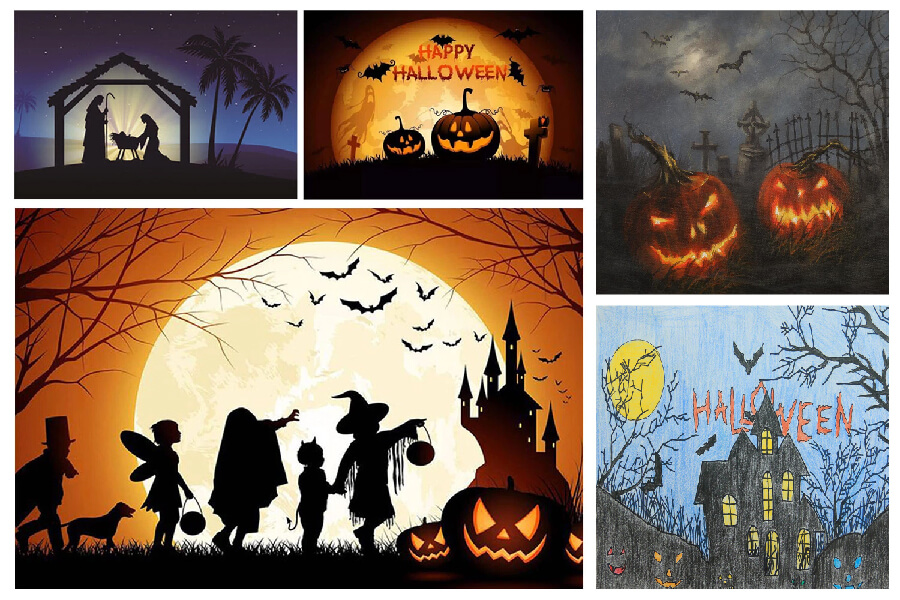 99 Tranh Vẽ Halloween Đẹp Nhất 2022|Cách Vẽ Tranh Halloween Đơn Giản