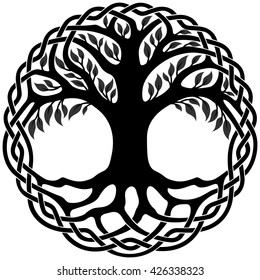 Vector Ornament Decorative Celtic Tree Life Stock Vector (Royalty Free)  426338323 | Shutterstock