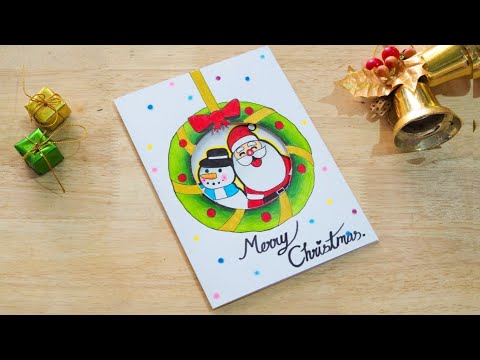 How to ทำการ์ดน่ารักๆ ในวันคริสต์มาส ทำเองได้ง่ายๆ⛄ | How to make Christmas card/Merry Christmas