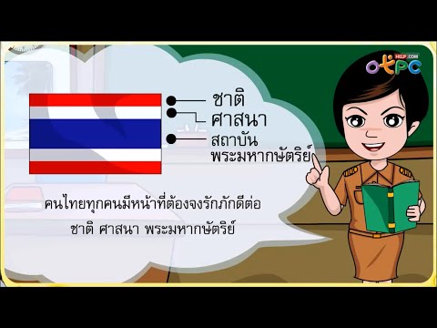 สัญลักษณ์ของธงชาติไทย - สื่อการเรียนการสอน สังคม ป.1