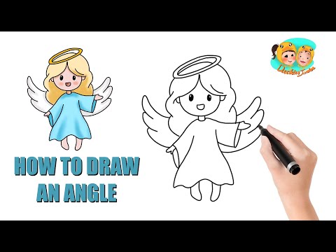 HOW TO DRAW AN ANGEL | Cute and Easy สอนวาดรูป นางฟ้า น่ารัก แบบง่ายๆ