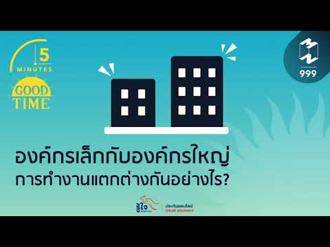 องค์กรเล็กกับองค์กรใหญ่ การทำงานแตกต่างกันอย่างไร? | 5 Minutes Podcast EP.999