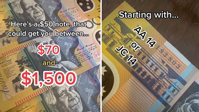 Is Your $50 Note Worth $1500? Money Expert Reveals Two Features To Look For  On Australian Banknote | Daily Mail Online