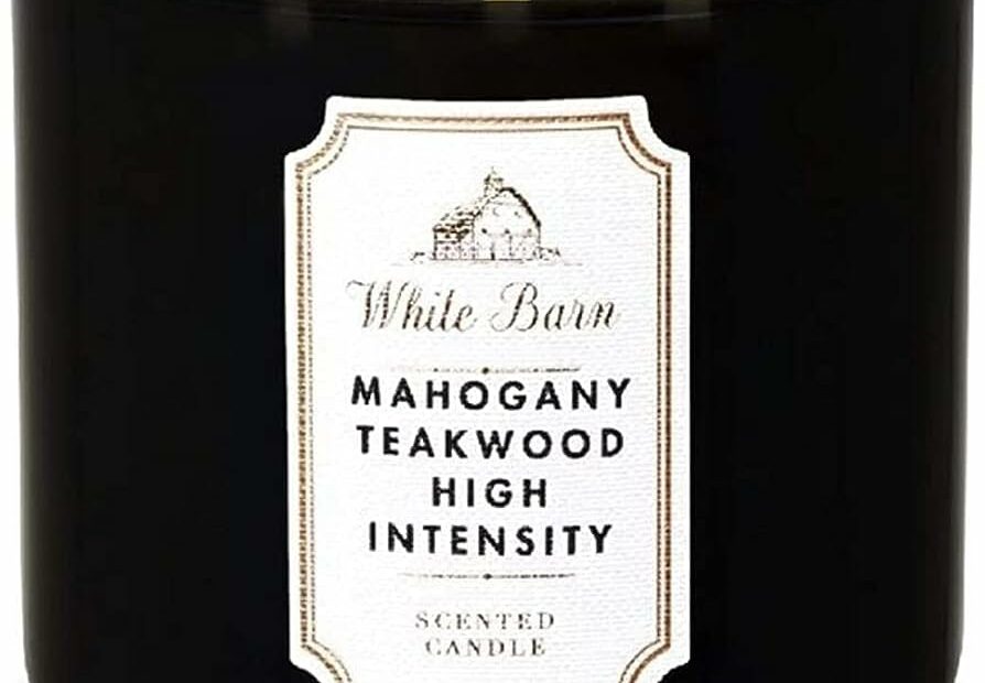 Amazon.Com: Bath & Body Works White Barn 3-Wick Candle In Mahogany Teakwood  High Intensity : Home & Kitchen