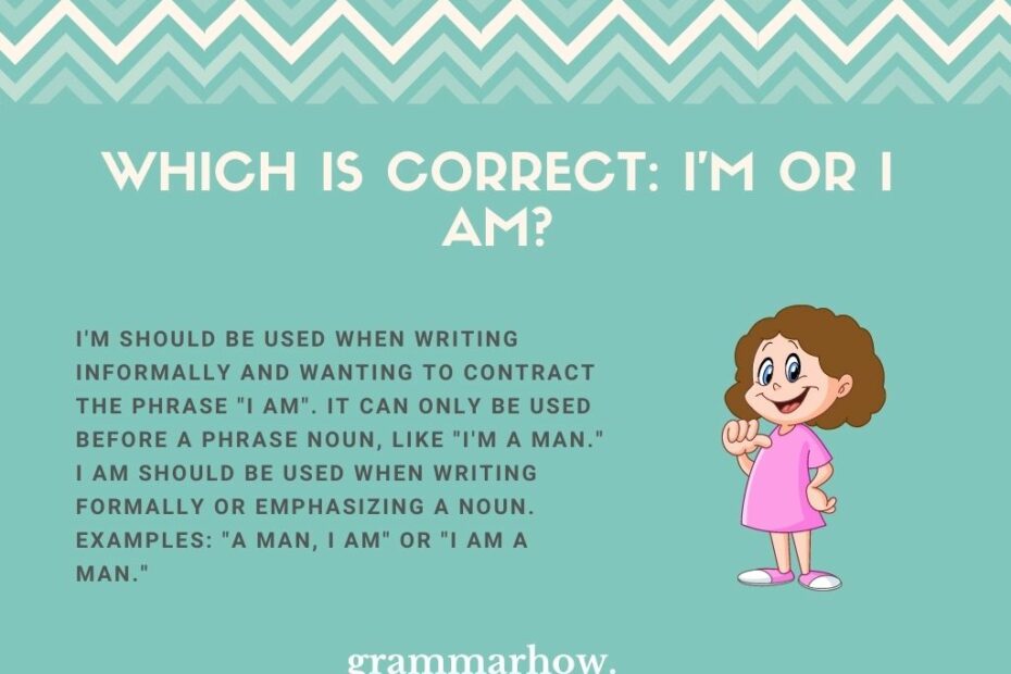 Which Is Correct I'M Or I Am? Difference Explained (12 Helpful Examples)