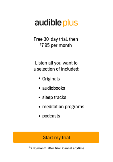 Membership Plans & Pricing | Audible.Com