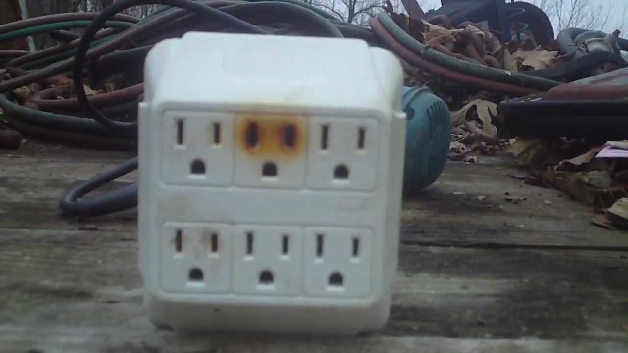 Fire Hazard Potential~6 Outlet Wall Adapter! - Youtube