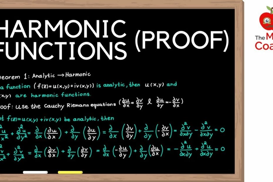 Harmonic Functions | A Quick Proof | Complex Analysis #4 - Youtube