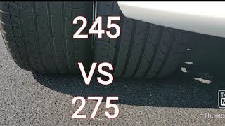 245 Vs 275 Tires - Youtube