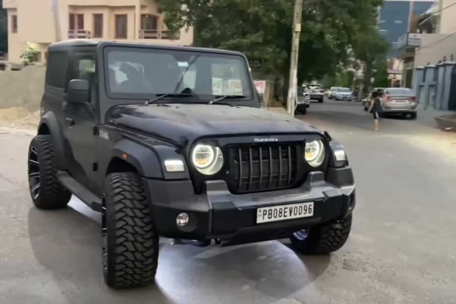 Mahindra Thar Modified With 22 Inch Alloy Wheels Is A Looker [Video]