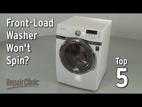 Front-Load Washer Won’t Spin — Washing Machine Troubleshooting