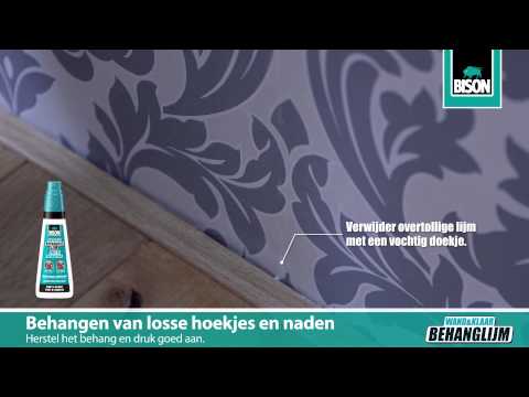 Hoe behang en lijm je losse hoeken en naden?