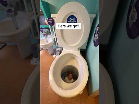 I got flushed down the World’s largest toilet!🚽👀