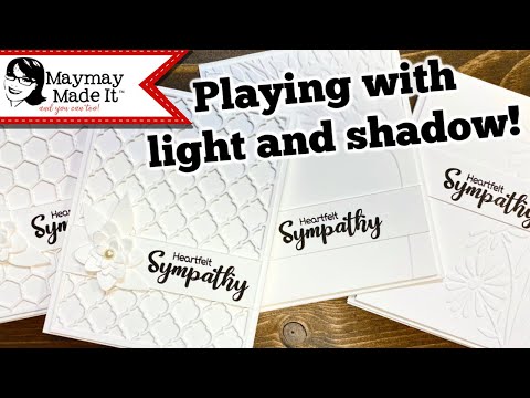 5 of 5 Sympathy Cards as Promised One Color Cards