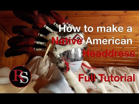 DIY Full Tutorial - Making A Native American Headdress / War Bonnet