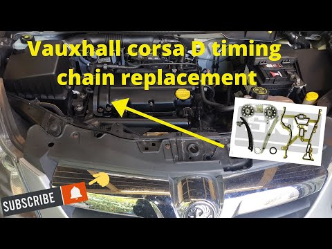 HOW TO DIY replacement timing chain on Vauxhall corsa D 2008