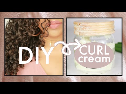 Homemade Curl Cream HEALTHY CURLY HAIR | Natural DIY