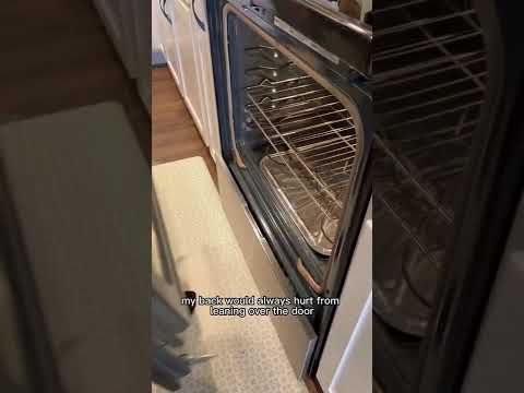 Remove the door when cleaning inside your oven