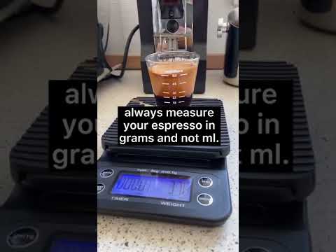 Coffee tip. Measure your espresso in grams and not ml. Mililiter is not precise enough.