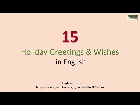 15 Holiday Greetings & Wishes in English